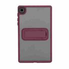 For Samsung Galaxy Tab A9 Skin Feel Holder PC Hybrid TPU Tablet Case(Wine Red) - 2