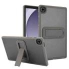For Samsung Galaxy Tab A9 Skin Feel Holder PC Hybrid TPU Tablet Case(Grey) - 1