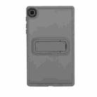 For Samsung Galaxy Tab A9 Skin Feel Holder PC Hybrid TPU Tablet Case(Grey) - 2
