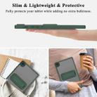 For Samsung Galaxy Tab A9 Skin Feel Holder PC Hybrid TPU Tablet Case(Dark Green) - 3