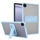 For Samsung Galaxy Tab A9+ Skin Feel Holder PC Hybrid TPU Tablet Case(Light Blue) - 1