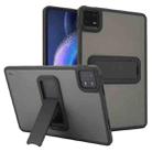 For Xiaomi Pad 6 / Pad 6 Pro Skin Feel Holder PC Hybrid TPU Tablet Case(Black) - 1