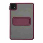 For Xiaomi Pad 6 / Pad 6 Pro Skin Feel Holder PC Hybrid TPU Tablet Case(Wine Red) - 2