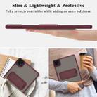 For Xiaomi Redmi Pad SE 11 Skin Feel Holder PC Hybrid TPU Tablet Case(Wine Red) - 3