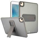 For iPad 4 / 3 / 2 9.7 inch Skin Feel Holder PC Hybrid TPU Tablet Case(Grey) - 1