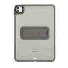 For iPad 4 / 3 / 2 9.7 inch Skin Feel Holder PC Hybrid TPU Tablet Case(Grey) - 2