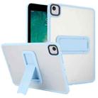 For iPad 9.7 inch 2018 / 2017 Skin Feel Holder PC Hybrid TPU Tablet Case(Light Blue) - 1