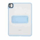 For iPad 9.7 inch 2018 / 2017 Skin Feel Holder PC Hybrid TPU Tablet Case(Light Blue) - 2