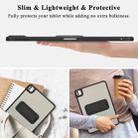 For iPad 2025 / 2022 Skin Feel Holder PC Hybrid TPU Tablet Case(Black) - 3