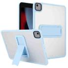 For iPad 10.2 2021 / 2020 / 2019 Skin Feel Holder PC Hybrid TPU Tablet Case(Light Blue) - 1