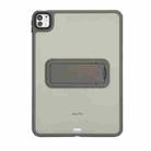 For iPad Air 11 2024 Skin Feel Holder PC Hybrid TPU Tablet Case(Grey) - 2