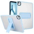 For iPad Air 11 2025 / 2024 Skin Feel Holder PC Hybrid TPU Tablet Case(Light Blue) - 1