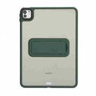 For iPad Air 2 9.7 Skin Feel Holder PC Hybrid TPU Tablet Case(Dark Green) - 2