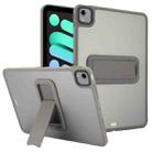 For iPad mini 2024 / mini 6 8.3 inch Skin Feel Holder PC Hybrid TPU Tablet Case(Grey) - 1