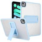 For iPad mini 2024 / mini 6 8.3 inch Skin Feel Holder PC Hybrid TPU Tablet Case(Light Blue) - 1