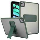 For iPad mini 2024 / mini 6 8.3 inch Skin Feel Holder PC Hybrid TPU Tablet Case(Dark Green) - 1