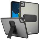 For iPad Pro 11 2018 Skin Feel Holder PC Hybrid TPU Tablet Case(Black) - 1