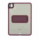 For iPad Pro 11 2018 Skin Feel Holder PC Hybrid TPU Tablet Case(Wine Red) - 2