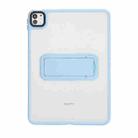 For iPad Pro 11 2018 Skin Feel Holder PC Hybrid TPU Tablet Case(Light Blue) - 2