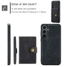 For Samsung Galaxy S24 FE 5G JEEHOOD J01 Retro Magnetic Detachable Wallet Phone Case(Black) - 2