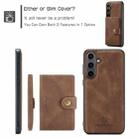 For Samsung Galaxy S24 FE 5G JEEHOOD J01 Retro Magnetic Detachable Wallet Phone Case(Brown) - 2