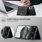 For Samsung Galaxy S25 Edge 5G JEEHOOD J01 Retro Magnetic Detachable Wallet Phone Case(Black) - 3