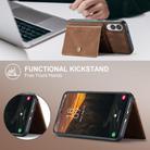 For Samsung Galaxy S25 Edge 5G JEEHOOD J01 Retro Magnetic Detachable Wallet Phone Case(Brown) - 3