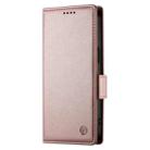 For Xiaomi 15 Side Buckle Magnetic Frosted Leather Phone Case(Rose Gold) - 2