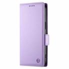 For Xiaomi 15 Side Buckle Magnetic Frosted Leather Phone Case(Purple) - 2