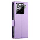 For Xiaomi 15 Side Buckle Magnetic Frosted Leather Phone Case(Purple) - 3