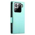 For Xiaomi 15 Pro Side Buckle Magnetic Frosted Leather Phone Case(Mint Green) - 3