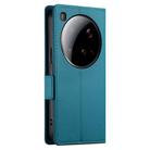 For Xiaomi 15 Ultra Side Buckle Magnetic Frosted Leather Phone Case(Blue) - 3