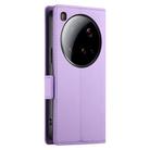 For Xiaomi 15 Ultra Side Buckle Magnetic Frosted Leather Phone Case(Purple) - 3