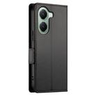 For Xiaomi Poco X7 Pro / Redmi Turbo 4 Side Buckle Magnetic Frosted Leather Phone Case(Black) - 3