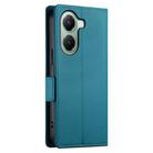 For Xiaomi Poco X7 Pro / Redmi Turbo 4 Side Buckle Magnetic Frosted Leather Phone Case(Blue) - 3