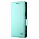 For Xiaomi Poco X7 Pro / Redmi Turbo 4 Side Buckle Magnetic Frosted Leather Phone Case(Mint Green) - 2