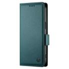For Xiaomi Poco X7 Pro / Redmi Turbo 4 Side Buckle Magnetic Frosted Leather Phone Case(Dark Green) - 2