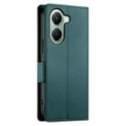For Xiaomi Poco X7 Pro / Redmi Turbo 4 Side Buckle Magnetic Frosted Leather Phone Case(Dark Green) - 3