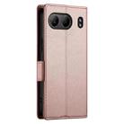 For OnePlus Nord 4 5G Side Buckle Magnetic Frosted Leather Phone Case(Rose Gold) - 3