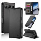 For OnePlus Nord 4 5G Side Buckle Magnetic Frosted Leather Phone Case(Black) - 1