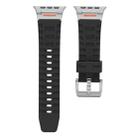 For Apple Watch 46mm / 49mm / 45mm / 44mm Trailblazer Silicone Watch Band(Black) - 2