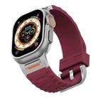 For Apple Watch 46mm / 49mm / 45mm / 44mm Trailblazer Silicone Watch Band(Wine Red) - 3