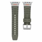 For Apple Watch 46mm / 49mm / 45mm / 44mm Trailblazer Silicone Watch Band(Forest Green) - 2