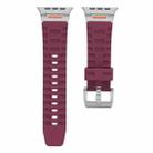 For Apple Watch 42mm / 41mm / 40mm / 38mm Trailblazer Silicone Watch Band(Wine Red) - 2