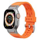 For Apple Watch 46mm / 49mm / 45mm / 44mm Trailblazer Oval Holes Silicone Watch Band(Orange) - 1