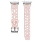 For Apple Watch 46mm / 49mm / 45mm / 44mm Trailblazer Oval Holes Silicone Watch Band(Vintage Rose) - 2