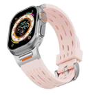 For Apple Watch 46mm / 49mm / 45mm / 44mm Trailblazer Oval Holes Silicone Watch Band(Vintage Rose) - 3