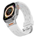 For Apple Watch 46mm / 49mm / 45mm / 44mm Trailblazer Oval Holes Silicone Watch Band(White) - 3