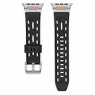 For Apple Watch 42mm / 41mm / 40mm / 38mm Trailblazer Oval Holes Silicone Watch Band(Black) - 2