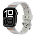 For Apple Watch 42mm / 41mm / 40mm / 38mm Trailblazer Oval Holes Silicone Watch Band(Starlight) - 1